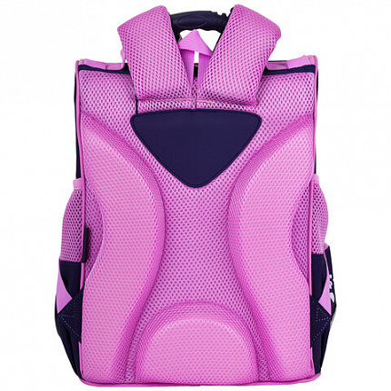 Ранец ПИФАГОР BASIC, 1 отделение, 3 кармана, эргономичная спинка, "Playing foxes", 35х28х18 см, 273136