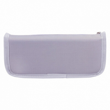 Пенал ЮНЛАНДИЯ для мальчиков, 2 отделения, мягкий, "Машина", серый, 21х6х9 см, 228983