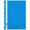 Скоросшиватель пластиковый с перфорацией BRAUBERG EXTRA, А4, 140/180 мкм, синий, 272895