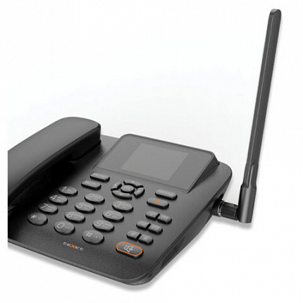 Телефон сотовый офисный TEXET FX-200, 2 SIM, 2,4", 512 Мб, microSD, FM, MP3, BT, спикерфон,черный, 127315