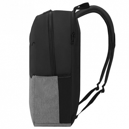 Рюкзак HEIKKI SECTIONS (ХЕЙКИ) универсальный, передние карманы, серый/черный,46,5х30х17 см, 273908