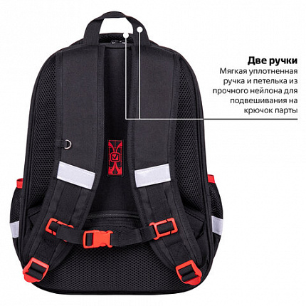 Ранец BRAUBERG FIT, 2 отделения, "Colorful lion", 38х27х14 см, 270618