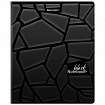 Тетрадь А5, 48 л., BRAUBERG, скоба, клетка, матовая ламинация, выборочный лак, "Black" (микс в спайке), 404375