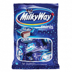 Батончики мини MILKY WAY "Minis" суфле в молочном шоколаде, 176 г, 2262