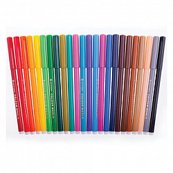 Фломастеры 24 ЦВЕТА CENTROPEN "Colour World", трехгранные, смываемые, вентилируемый колпачок, 7550/24TP, 775502484