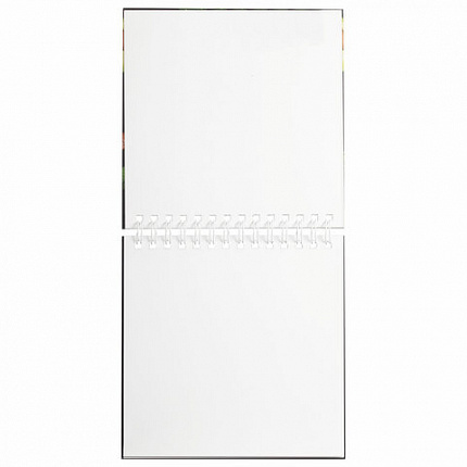 Скетчбук белая бумага 100 г/м2 195х195 мм, 80 л., гребень, твердая обложка, BRAUBERG ART DEBUT, 112986