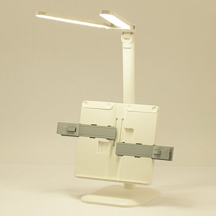 Настольная лампа / светильник беспроводная SONNEN PT-202, подставка для книг, USB, LED, 5 Вт, 3 режима, 238780