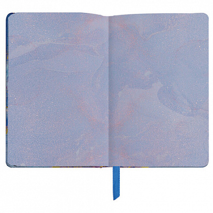 Ежедневник недатированный А5 (138х213 мм), BRAUBERG VISTA, под кожу, твердый, 136 л., "Marble", 112008