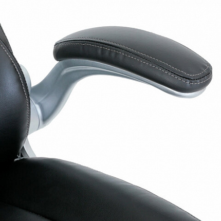 Кресло BRABIX PREMIUM "Phantom EX-553", рециклированная кожа, регулируемый подголовник, черное, 532940