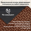 Коврик придверный 60х90 см, ВЕНГЕ, грязезащитный, 430 г/м2, фактурный рисунок АЛМАЗ, ЛЮБАША, 701056