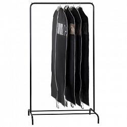 Чехол для одежды на молнии с ручками дорожный 60х120 см, черный, SHAMAANI (ШАМААНИ), 609603