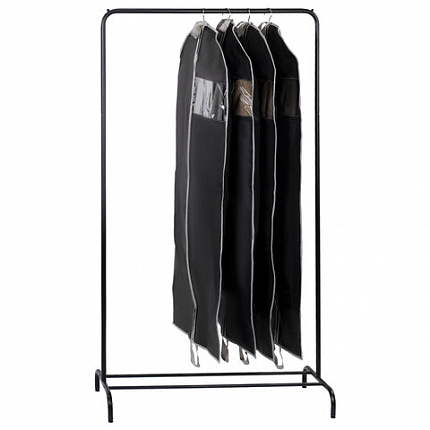 Чехол для одежды на молнии с ручками дорожный 60х120 см, черный, SHAMAANI (ШАМААНИ), 609603