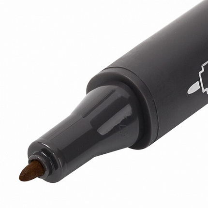 Маркер для скетчинга двусторонний 1 мм - 6 мм BRAUBERG ART CLASSIC, ТЕМНО-ЖЕЛТАЯ ОХРА (Y529), 151822