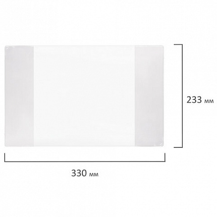 Обложки ПВХ для учебников старших классов ПИФАГОР, комплект 5 шт., прозрачные, плотные, 100 мкм, 233х330 мм, 227482