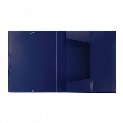 Папка-короб на резинках BRAUBERG, 50 мм, синяя, 0,7 мм, 224162