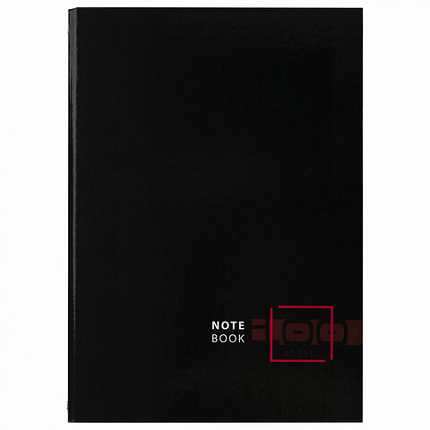 Тетрадь на кольцах БОЛЬШАЯ А4 (210х305 мм), 100 листов, твердый картон, клетка, BRAUBERG, Dark, 404101