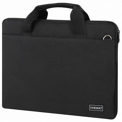 Сумка портфель HEIKKI PROFITABLE (ХЕЙКИ) с отд. для ноутбука 14", багаж лента, чер, 26х36х3 см, 272598