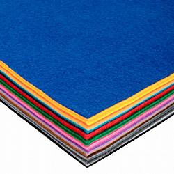 Фетр мягкий А4, 1 мм, 30 листов, 30 цветов, плотность 160 г/м2, ОСТРОВ СОКРОВИЩ, 665472