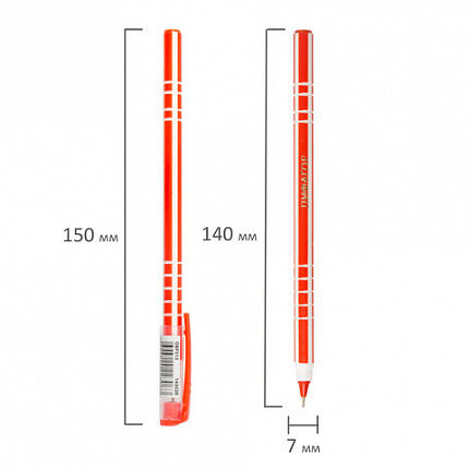 Ручка шариковая масляная ПИФАГОР "Softy", СИНЯЯ, корпус ассорти, узел 0,7 мм, линия письма 0,35 мм, 143020