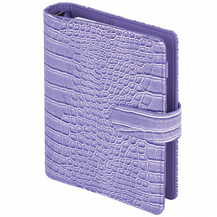 Ежедневник-органайзер недатированный B6 150x190мм BRAUBERG "Comodo", под кожу, 160л, сиреневый, 116208