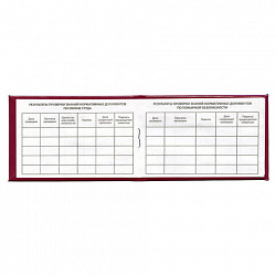 Удостоверение для проверки правил работы в электроустановках, КОМПЛЕКТ 5 шт., 66х100 мм, STAFF, 117574