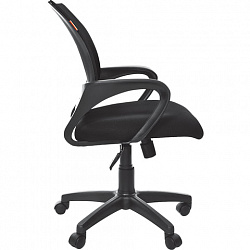 Кресло офисное Chairman CH 696, с подлокотниками, черное, 7000799