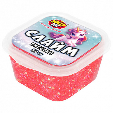 Слайм МИКС, 50 г, АССОРТИ, 8 видов, JOLLY JOT (ДЖОЛЛИ ДЖОТ), 667320