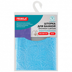 Шторка для ванной EVA, 180х180 см, кольца в комплекте, СИНЯЯ ГОЛОГРАФИЯ, PRIMILA (ПРИМИЛА), 700103