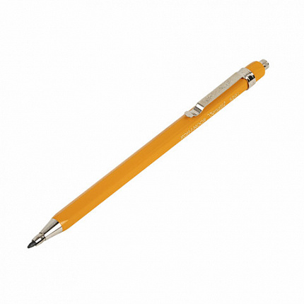 Карандаш механический цанговый 2 мм, KOH-I-NOOR, корпус желтый, точилка, 5201CN, 5201CN1004BL