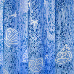 Шторка для ванной ПОЛИЭСТЕР, 180х180 см, кольца в комплекте, МОРЕ, PRIMILA (ПРИМИЛА), 700077