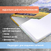 Скетчбук, белая бумага 160 г/м2, 145х203 мм, 64 л., резинка, твердый, BRAUBERG ART CLASSIC "Ван Гог", 114590