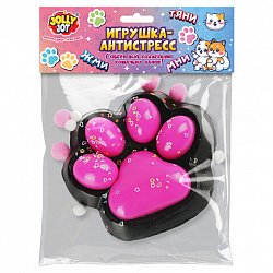 Игрушка-антистресс "МЕГА КОШАЧЬЯ ЛАПКА", 13х10 см, ассорти 2 цвета, дисплей, JOLLY JOT (ДЖОЛЛИ ДЖОТ), 665778