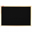 Доска для мела магнитная 60х90 см, черная, деревянная рамка, BRAUBERG "Wood", 238804
