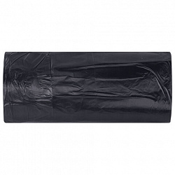 Мешки для мусора 60 л, черные, в рулоне 30 штук, особо прочные, ПВД 30 мкм, 58x68 см, LAIMA, 702658