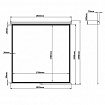 Экран проекционный настенный (180х180 см), матовый, 1:1, BRAUBERG "WALL", 236726