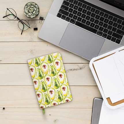 Ежедневник недатированный B6 (127х186 мм), BRAUBERG VISTA, под кожу, твердый, 136 л., "Avocado", 112112