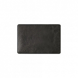 Обложка-карман для карт/картхолдер с вырезом, 64х96 мм, кожзам, черная, ДПС, 2938.ЯК-207