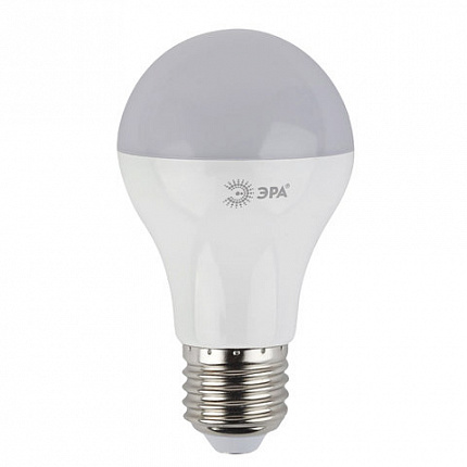 Лампа светодиодная ЭРА, 11 (100) Вт, цоколь E27, груша, теплый белый свет, 25000 ч., LED, smdA60-10w-827-E27, Б0020532