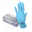 Перчатки нитриловые смотровые 100 пар (200 штук), размер 8-9, L (большой), голубые CONNECT, CON-N2-INT-03
