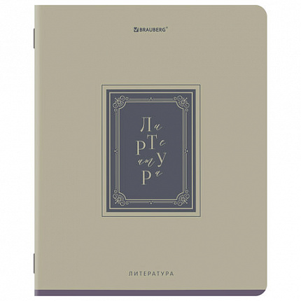 Тетради предметные, КОМПЛЕКТ 12 ПРЕДМЕТОВ, 48л, рельефный картон, BRAUBERG, ВИНТАЖ, 405603