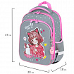 Ранец BRAUBERG QUADRO, 3 отделения, с брелоком, "Anime friends", 37х28х18 см, 272022