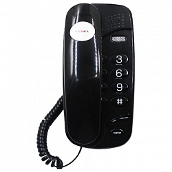 Телефон TEXET TX-238, световая индикация звонка, тональный / импульсный режим, повтор, черный, 126898