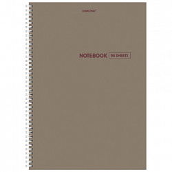 Тетрадь А4, 96 л., ОФИСМАГ, гребень, клетка, обложка картон, МОРАНДИ, 405635