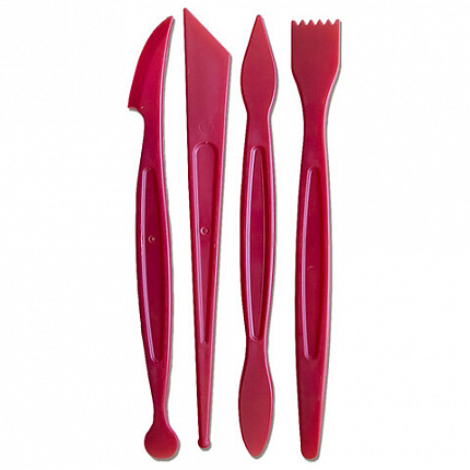 Стеки для лепки и моделирования, пластиковые НАБОР 4шт, ЛУЧ "Школа творчества", 32С 2096-08