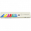 Ручка шариковая PARKER "Jotter Plastic CT", корпус белый, детали из нержавеющей стали, синяя, R0032930