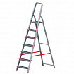 Стремянка алюминиевая 7 ШИРОКИХ СТУПЕНЕЙ 13 см, площадка 1,5 м, нагрузка 225 кг, вес 8 кг, НОВАЯ ВЫСОТА, 3117107, 5110107/3117107