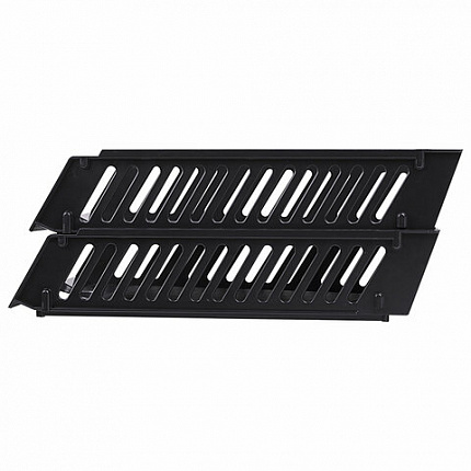 Лотки горизонтальные для бумаг, НАБОР 2 шт. (358х272х177,5 мм), сетчатые, черные, BRAUBERG-MAXI, 231360