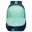 Рюкзак GRIZZLY школьный, анатомическая спинка, 2 отделения, для девочек, "AZURE", 40х25х13 см, RG-564-4/1