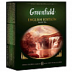 Чай GREENFIELD "English Edition" черный цейлонский, 100 пакетиков в конвертах по 2 г, 1383-09