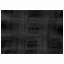 Коврик придверный 60х90 см, ЧЕРНЫЙ пластиковый грязезащитный, толщина 10 мм, "ТРАВКА", PRIMILA (ПРИМИЛА), 701066